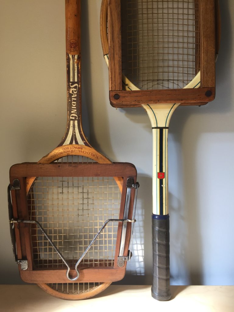 Vintage Tennis Racquet and Vigoro Bat Upcycle Vintage